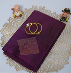 Kanchipuram Pure Silk Saree – Violet Color – Silk Mark Certified