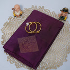 Kanchipuram Pure Silk Saree – Violet Color – Silk Mark Certified