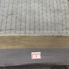 Kanchi cotton- Handweaved-Grey with grey border, raindrops and box kolam design