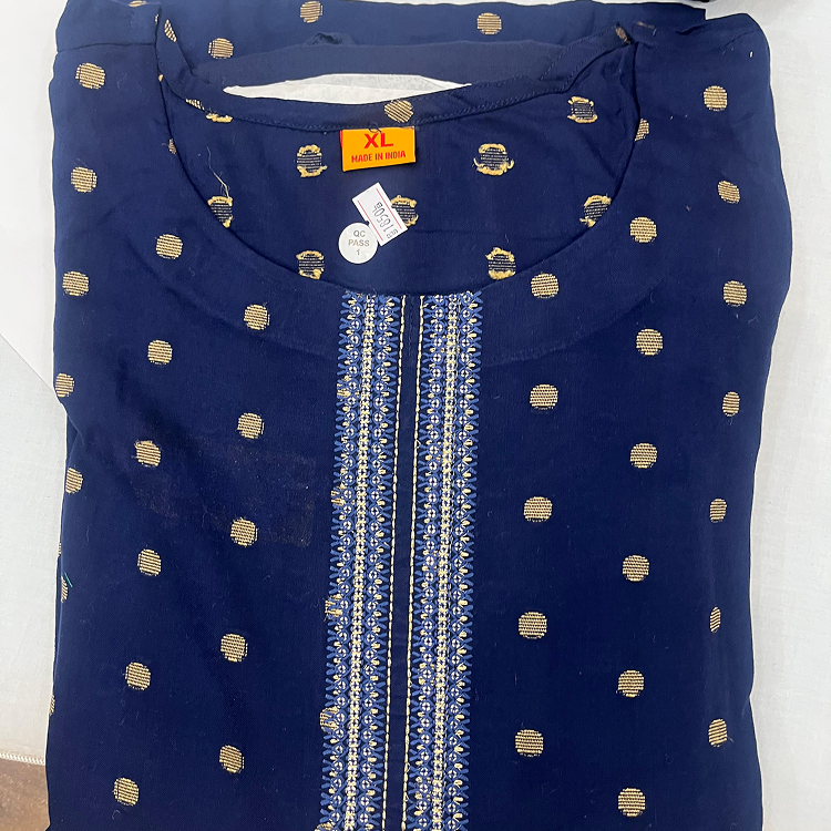 Reyon dress-Blue -3 piece dress